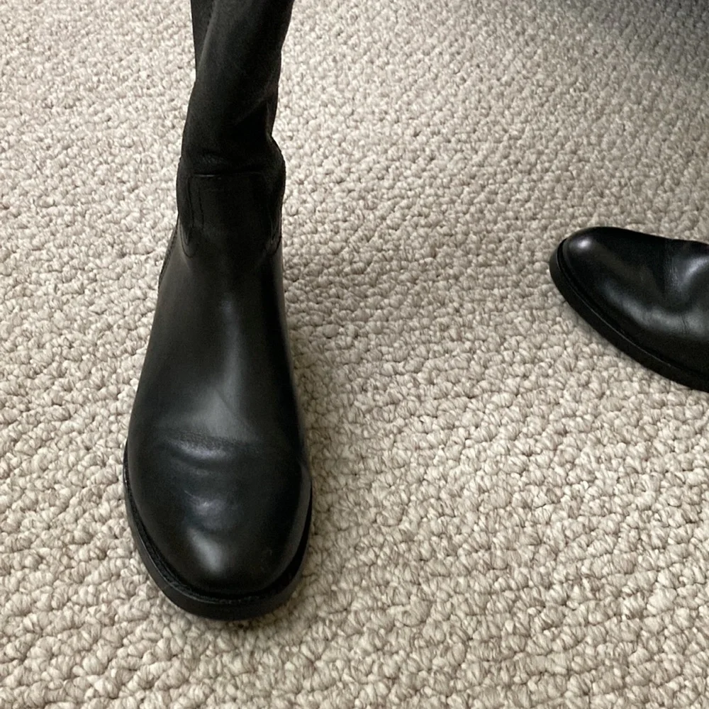 Tory Burch Vintage Buffalo Leather Over The Knee Boots - Picture 3 of 10